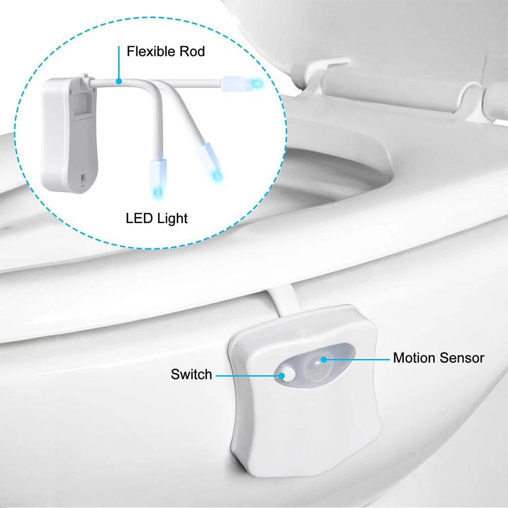 Motion Sensor Toilet Light - Heygiftly 8color / Blue