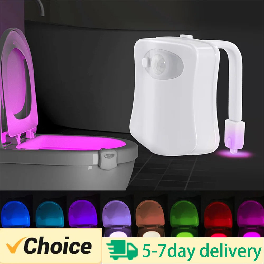 Motion Sensor Toilet Light - Heygiftly 8color / Blue